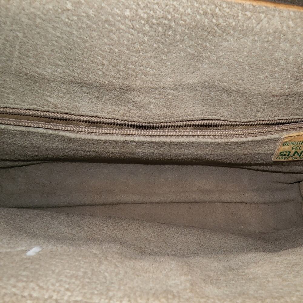 Vintage 80s Sunco 100% Genuine EEL crossbody bag - Picture 6 of 9